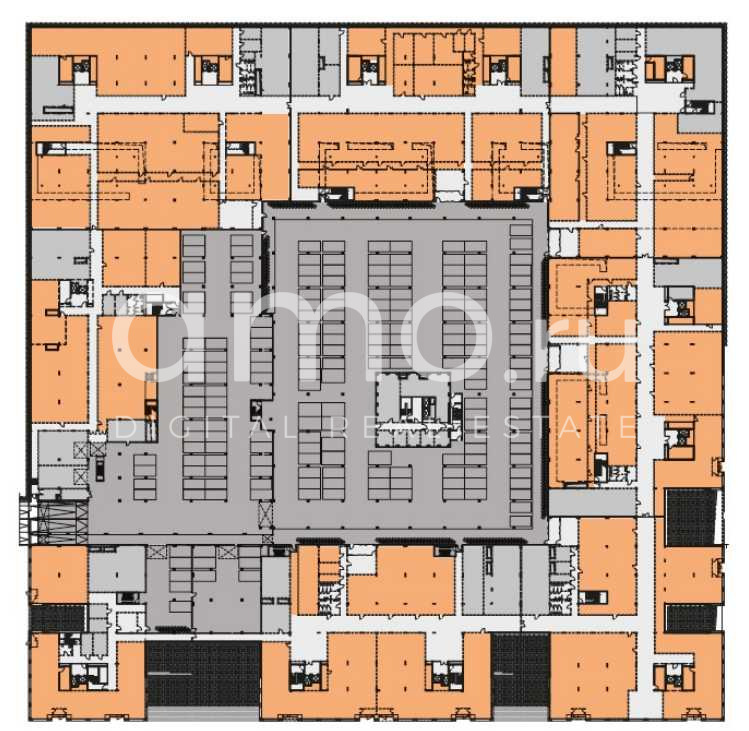 Планировка офиса 1500-10 800 м², 1 этаж, МФЦ «Лофт-Квартал в Сколково»